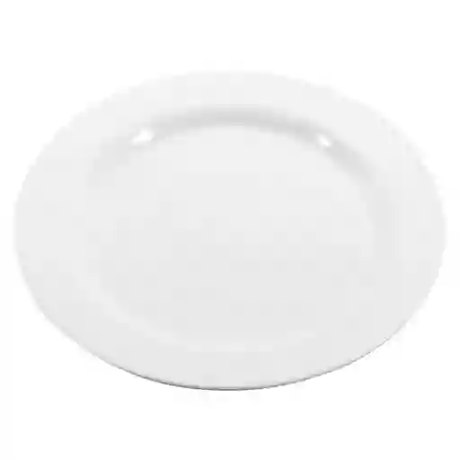 Plato Redondo Para Cena Blanco 25 cm 188491