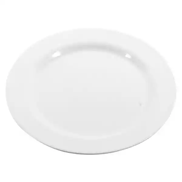 Plato Redondo Para Cena Blanco 25 cm 188491