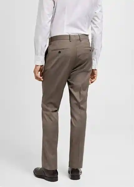 Pantalón París Beige Talla 40 Hombre Mango