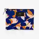 Wouf Bolso Mano Pouch Blue Birds Large