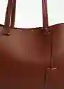 Bolso G Bello Cuero Talla 99 Mujer Mango