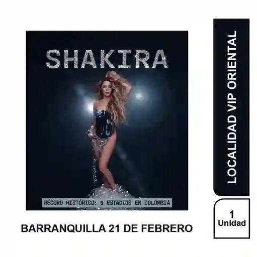 Concierto Shakira Barranquilla 21 Febrero 2025