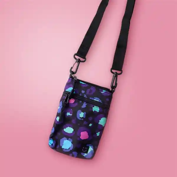 Bolso Crossbody Para Celular Negro Serie Miniso