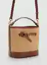 Bolso P Mateo Cuero Talla 99 Mujer Mango