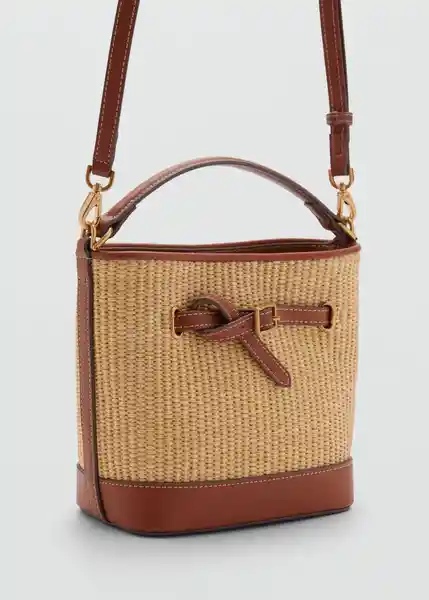 Bolso P Mateo Cuero Talla 99 Mujer Mango