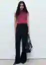 Blusa Martina Violeta Talla S Mujer Mango