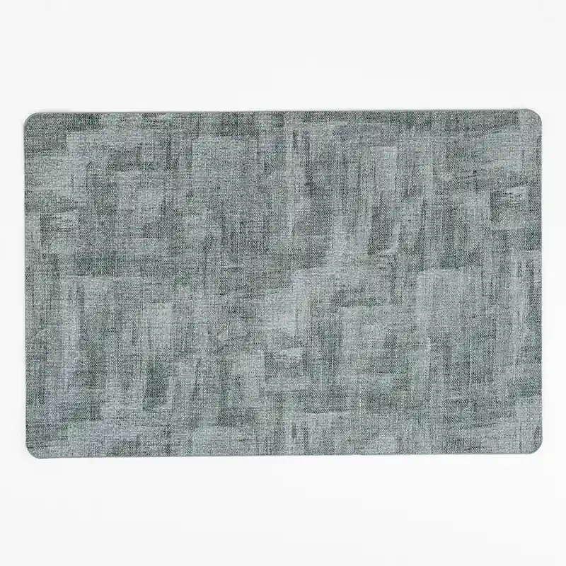 Expressions Individual Pvc Rectangular Leather Gris 45 x 30 cm