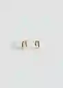 Pendientes Lulu Oro Talla 99 Mujer Mango