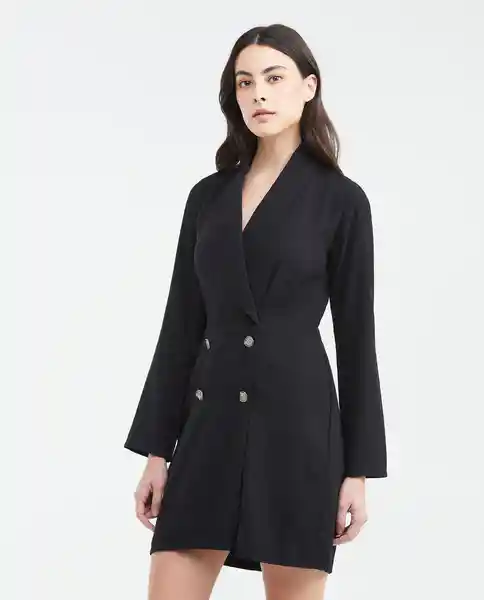 Vestido Mini Blazer Dress Negro Sombrío Ultraoscuro M Chevignon