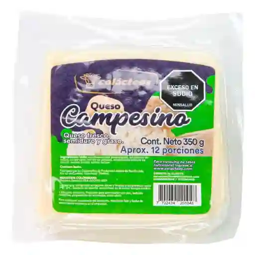 Colacteos Queso Campesino Fresco Semiduro