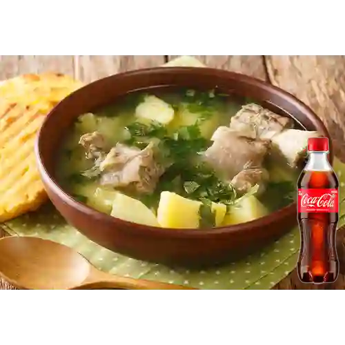 Combo Caldo de Costilla + Coca-Cola Original 400 ml