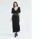 Vestido Maxi Black Dress Mujer Negro Talla M Chevignon