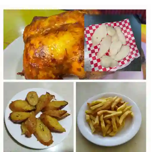 1 Pollo asado con francesa