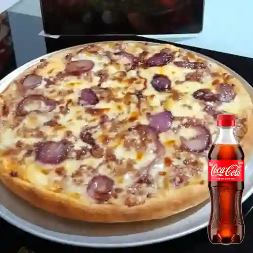 Combo Pizza Sabor de la Casa + Postobon de 400 ml