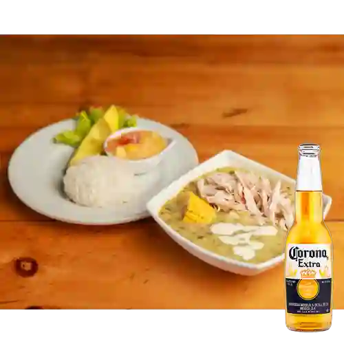 Combo Ajiaco Kikos Junior + Cerveza Corona 330 ml
