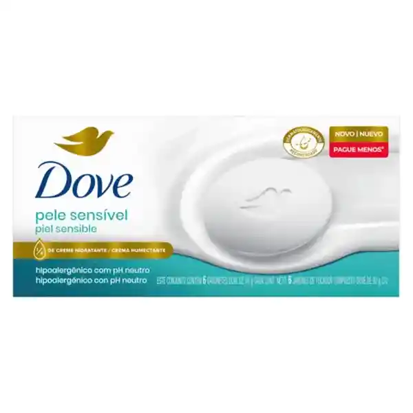 Dove Pack Jabón Piel Sensivel
