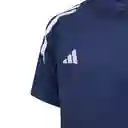 Adidas Camiseta Tiro24 Manga Corta Fútbol de Niño Azul Talla S