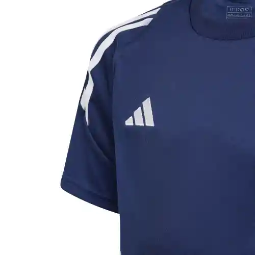 Adidas Camiseta Tiro24 Manga Corta Fútbol de Niño Azul Talla S