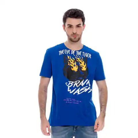 Pilatos Camiseta Para Hombre Azul Talla S