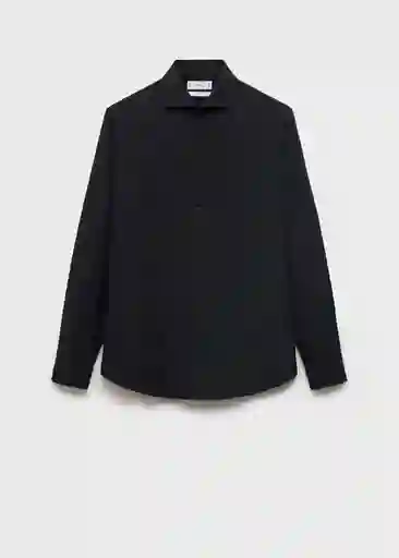 Camisa Emeritol Negro Talla L Hombre Mango