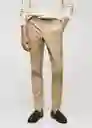 Pantalón Barna Beige Talla 38 Hombre Mango