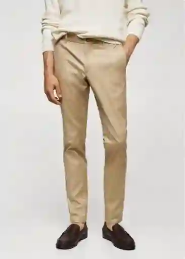 Pantalón Barna Beige Talla 38 Hombre Mango
