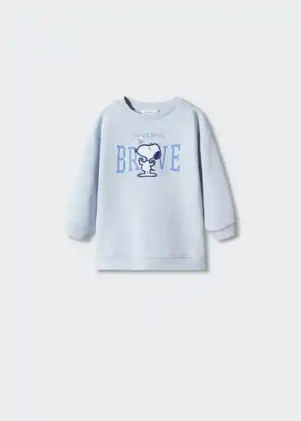 Sudadera Braveb Celeste Talla 71 Niña Mango