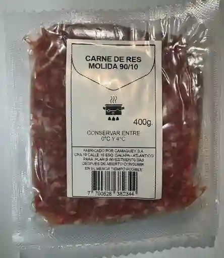 Carne de Res Molida 90/10 Refrigerada