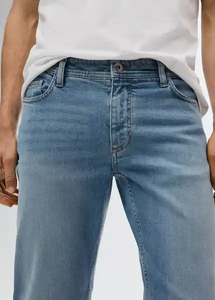 Pantalón Jean Jan Tejano Claro Talla 54 Hombre Mango