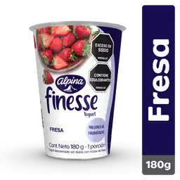 Finesse Yogurt con Probióticos Sabor a Fresa