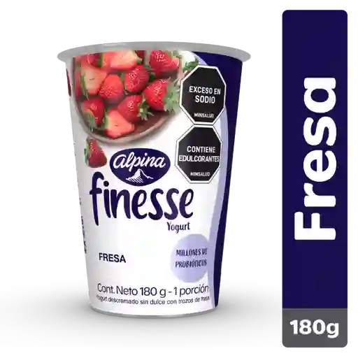 Finesse Yogurt con Probióticos Sabor a Fresa