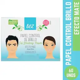 Tez Papel Facial Ctrl Brillo Matte X60