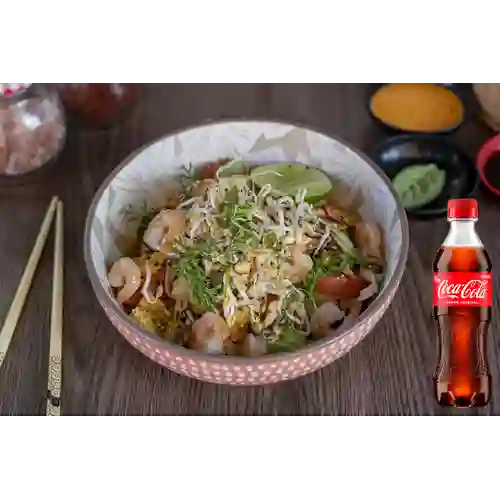 Combo Pad Thai Pollo,Camaron +Cocacola Orig 400ml