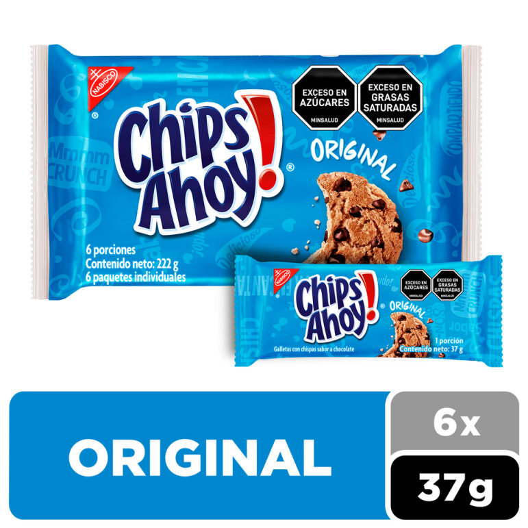 Galletas Chips Ahoy Con Chispas De Chocolate X6Und (222 gr)
