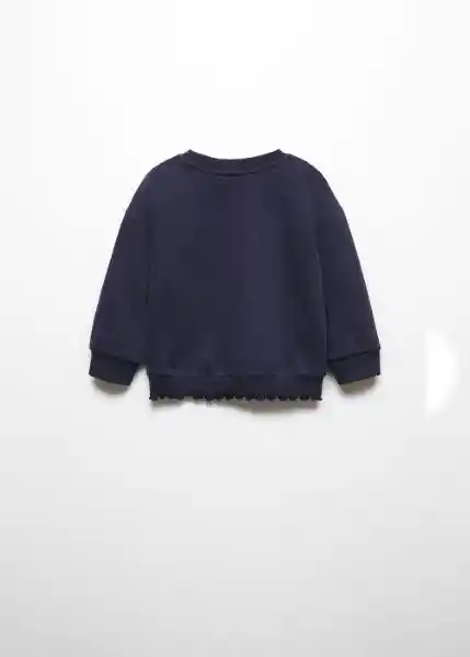 Buzo Sudadera Side Navy Talla 70 Niña Mango