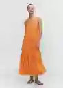 Vestido Sofia Naranja Talla S Mujer Mango
