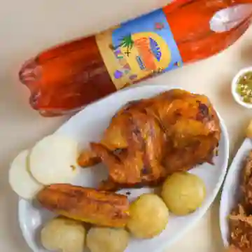 Medio Pollo Asado + Gaseosa Gratis