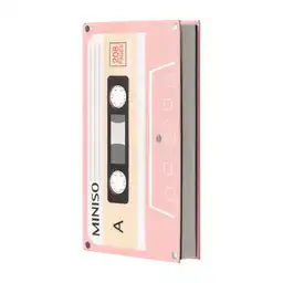 Miniso Libreta Con Diseño de Cassette 104 Hojas Rosa