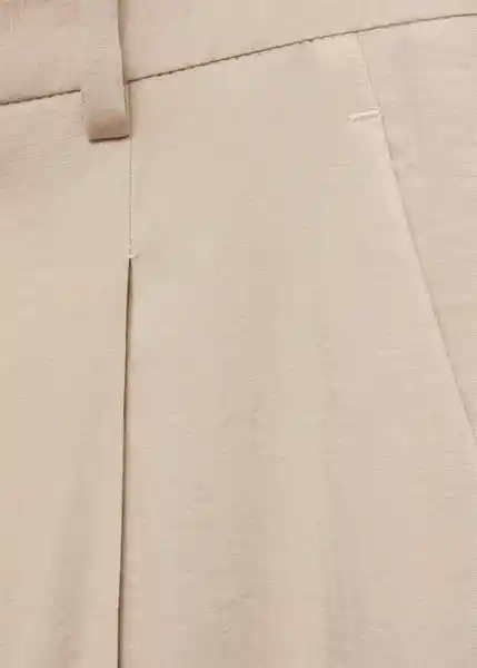 Pantalón Carla Piedra Talla 38 Mujer Mango