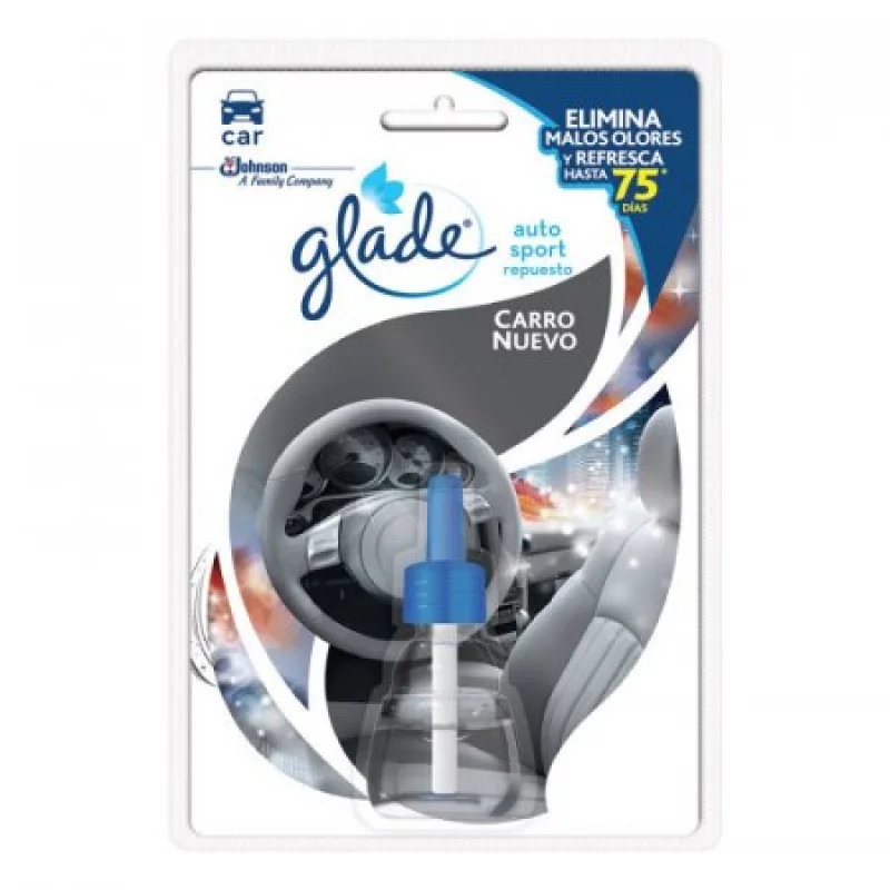 Glade Ambientador Carro Líquido Aroma Nuevo Sport Repuesto 7 ml