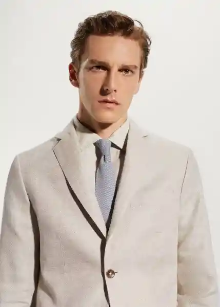 Blazer Americana Florida Beige Talla 50 Hombre Mango
