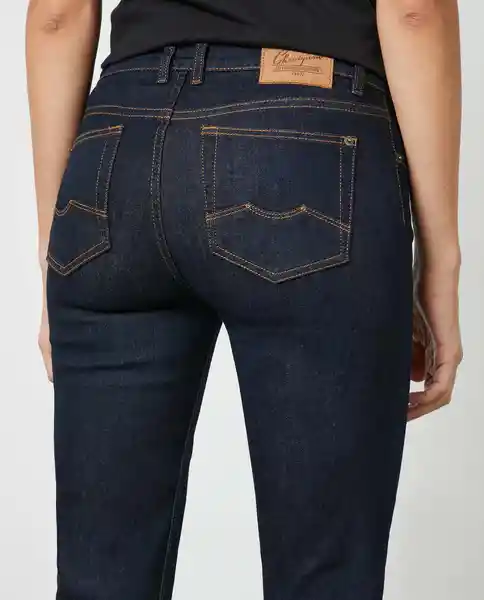 Jean H. Rise Cosmo Bc Raw Deni Femenino Azul Dark 8 Chevignon