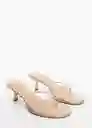 Sandalias Ronda Mujer Nude Talla 38 Mango