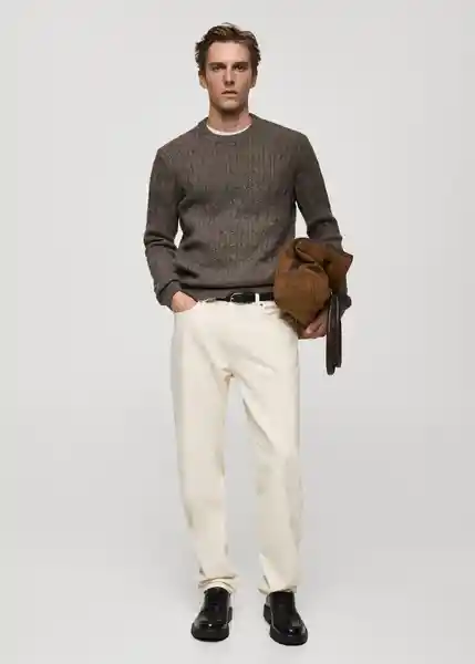 Buzo Jersey Koipe Vison Talla L Hombre Mango