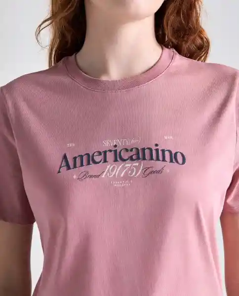 Camiseta Mujer Rosado Talla XL 609G050_ROS181435 Americanino