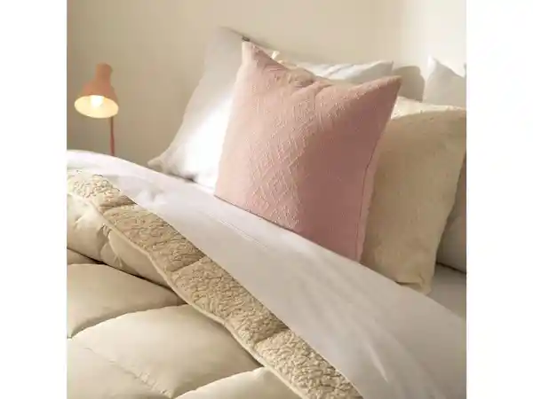 Funda de Cojín Cotton Textil Rosa Casaideas