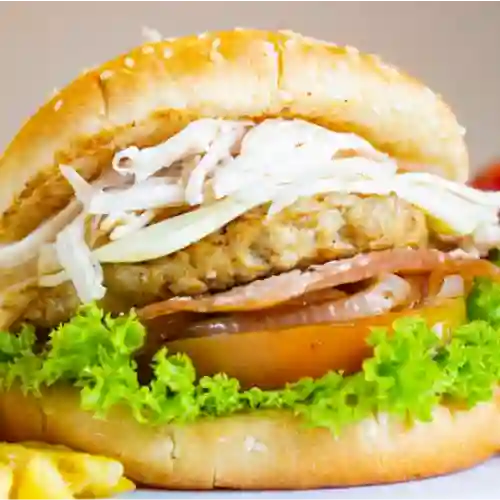 Hamburguesa Mixta con Papas, Cocacol 400