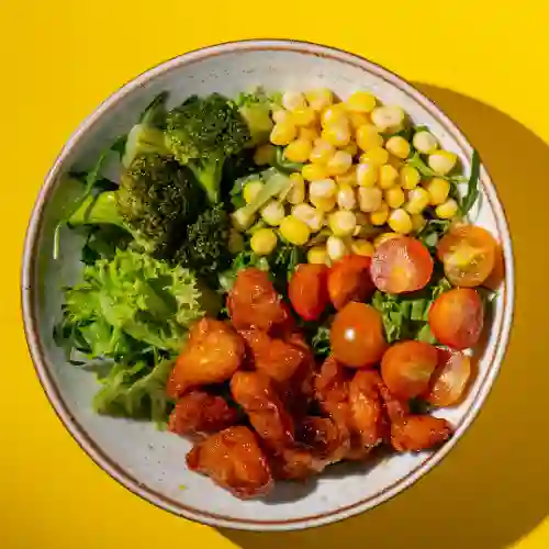 Bowl Pollo a la Naranja.