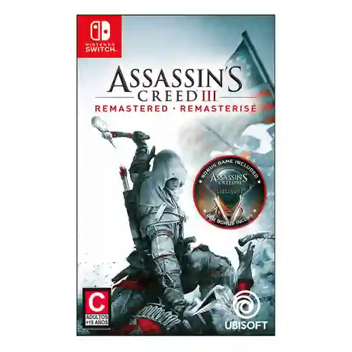 Videojuego Assassin's Creed III Remasterizado Nintendo Switch