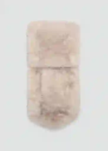 Bufanda Manuela Beige Talla 99 Mujer Mango